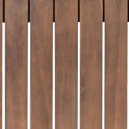 Tavolino da caffè da giardino in legno di acacia scuro 90 x 75 cm da esterno moderno elegante