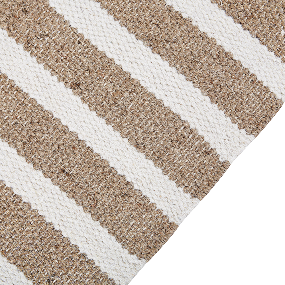 Tappeto in lana multicolore 140 x 200 cm moderno fatto a mano con motivo triangolare camera da letto soggiorno