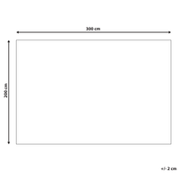 Tappeto in cotone con motivo geometrico 200 x 300 cm multicolore stile moderno camera da letto soggiorno