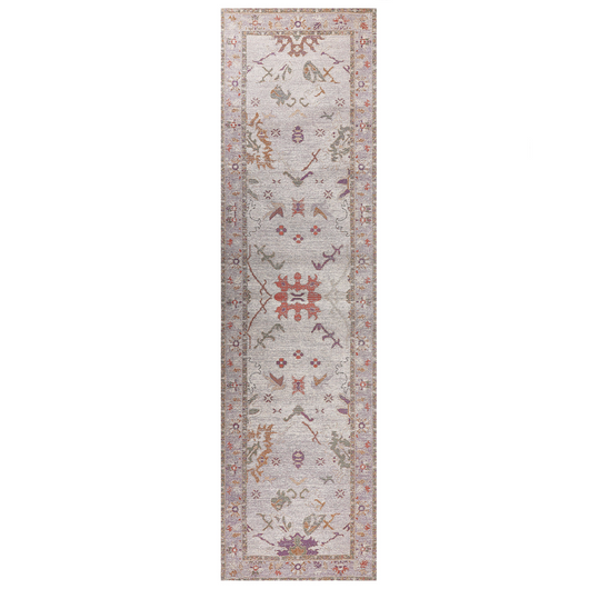 Tappeto Runner Beige Cotone 80 x 300 cm Corridoio Cucina Tappeto lungo