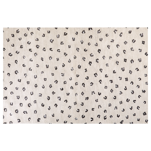 Tappeto in cotone beige chiaro 200 x 300 cm Rettangolare motivo animali moderno