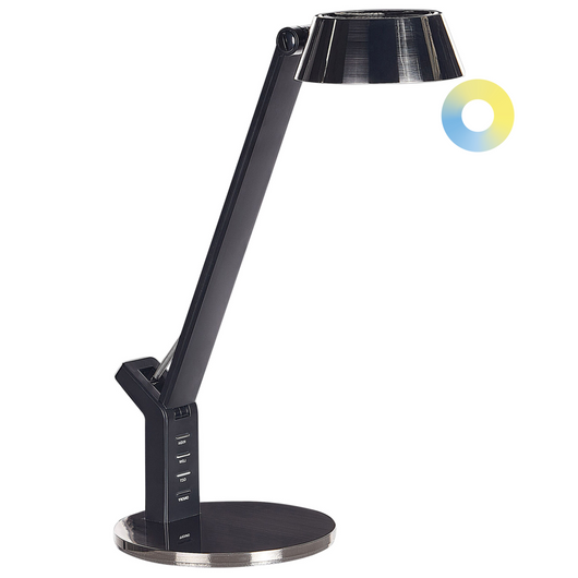 Lampada a LED ottone con piastra metallica con supporto usb 40 cm ufficio cameretta soggiorno