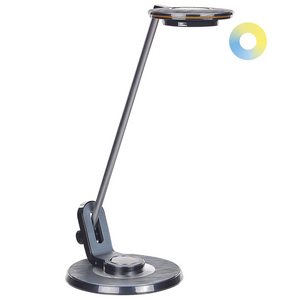 Lampada da soffitto a LED con piastra metallica nera 45 cm supporto USB ufficio soggiorno cameretta