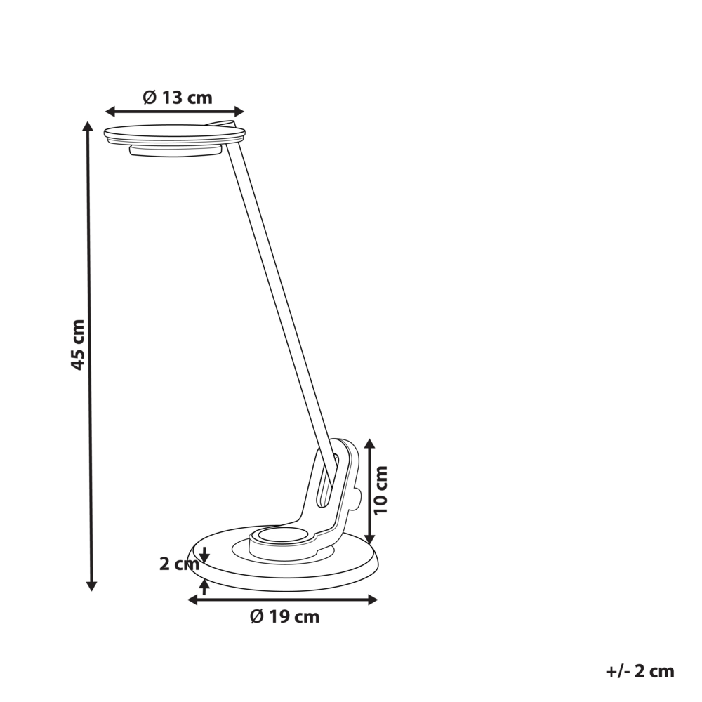 Lampada da soffitto a LED con piastra metallica nera 45 cm supporto USB ufficio soggiorno cameretta