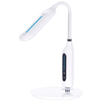 Lampada da ufficio LED bianco materiale sintetico braccio regolabile 38 cm ufficio cameretta soggiorno