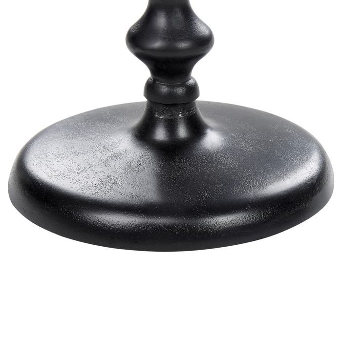 Tavolino in metallo nero 30 cm con a forma geometrica soggiorno camera da letto stile moderno