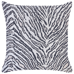 Set di 2 cuscini decorativi a strisce bianche e nere Zebra 45 x 45 cm Moderno Safari Decor