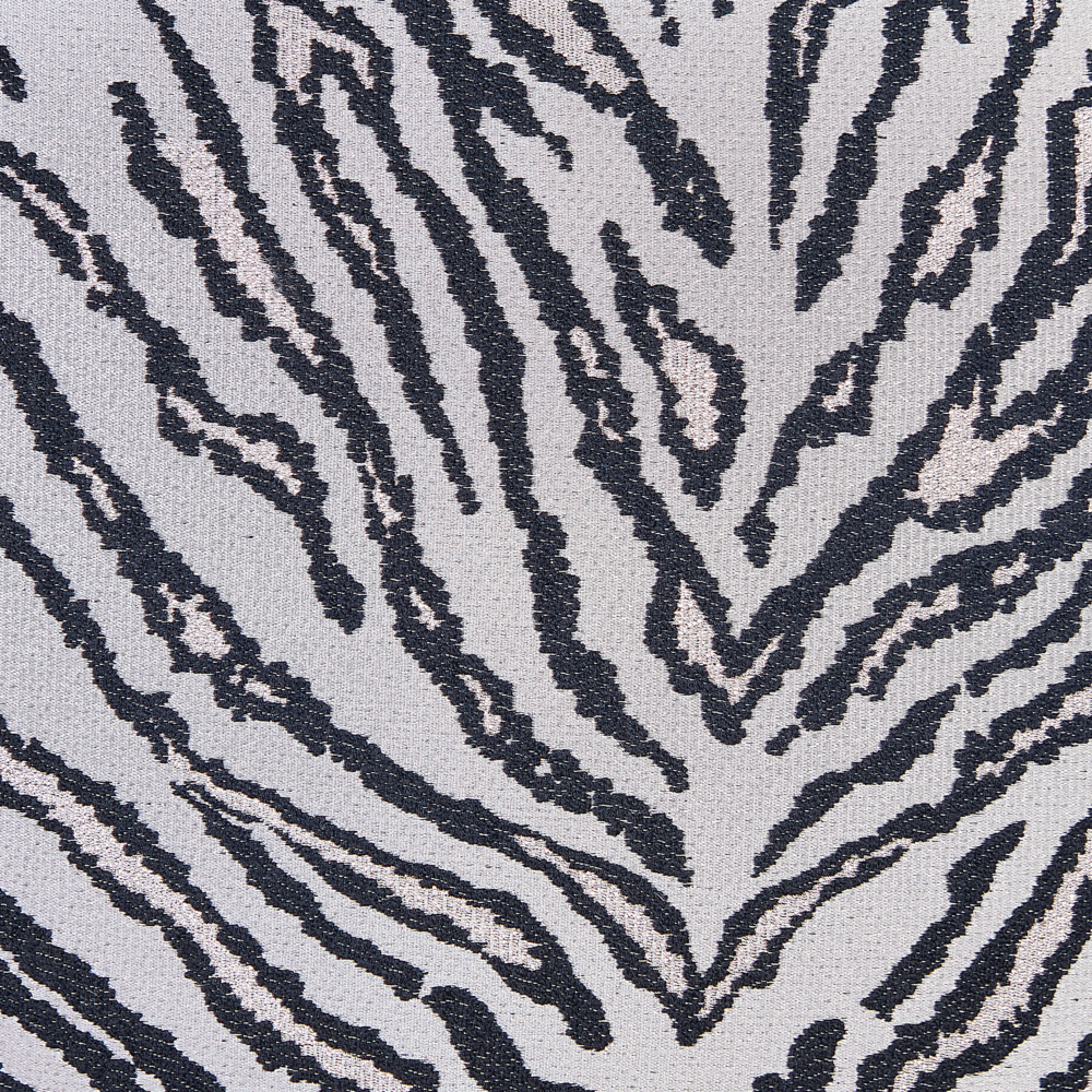 Set di 2 cuscini decorativi a strisce bianche e nere Zebra 45 x 45 cm Moderno Safari Decor