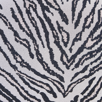 Set di 2 cuscini decorativi a strisce bianche e nere Zebra 45 x 45 cm Moderno Safari Decor