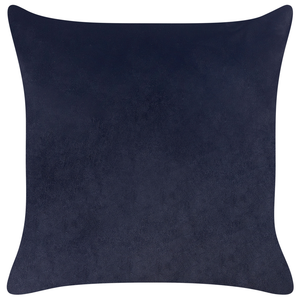 Set di 2 cuscini decorativi in velluto nero con motivo a foglie 45 x 45 cm Stampa in lamina d'oro Accessori decorativi