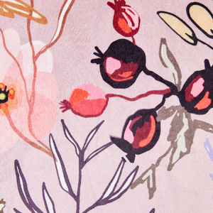 Set di 2 cuscini in velluto con motivo floreale rosa 45 x 45 cm divano soggiorno camera da letto