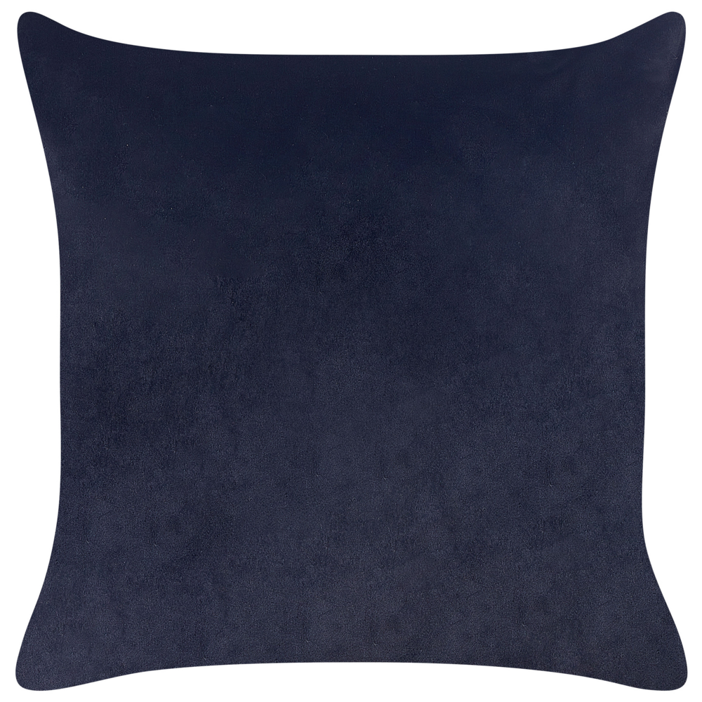 Set di 2 cuscini in velluto con stampa di animale 45 x 45 cm nero divano soggiorno camera da letto