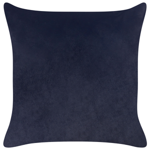 Set di 2 cuscini in velluto con stampa di animale 45 x 45 cm nero divano soggiorno camera da letto