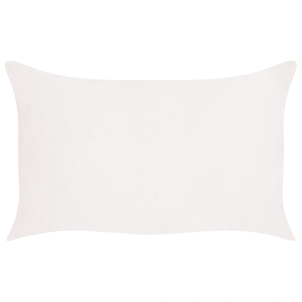 Set di 2 cuscini da lancio Cuscini decorativi in velluto a coste 50 x 30 cm bianco sporco
