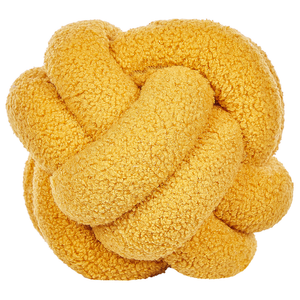 Cuscino Decorativo Cuscino Nodo Velluto Giallo 20 x 20 cm Accessori Decorativi