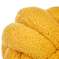 Cuscino Decorativo Cuscino Nodo Velluto Giallo 20 x 20 cm Accessori Decorativi