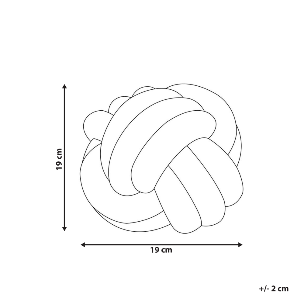 Cuscino Decorativo Cuscino Nodo Velluto Giallo 20 x 20 cm Accessori Decorativi