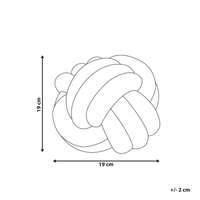 Cuscino Decorativo Cuscino Nodo Velluto Giallo 20 x 20 cm Accessori Decorativi