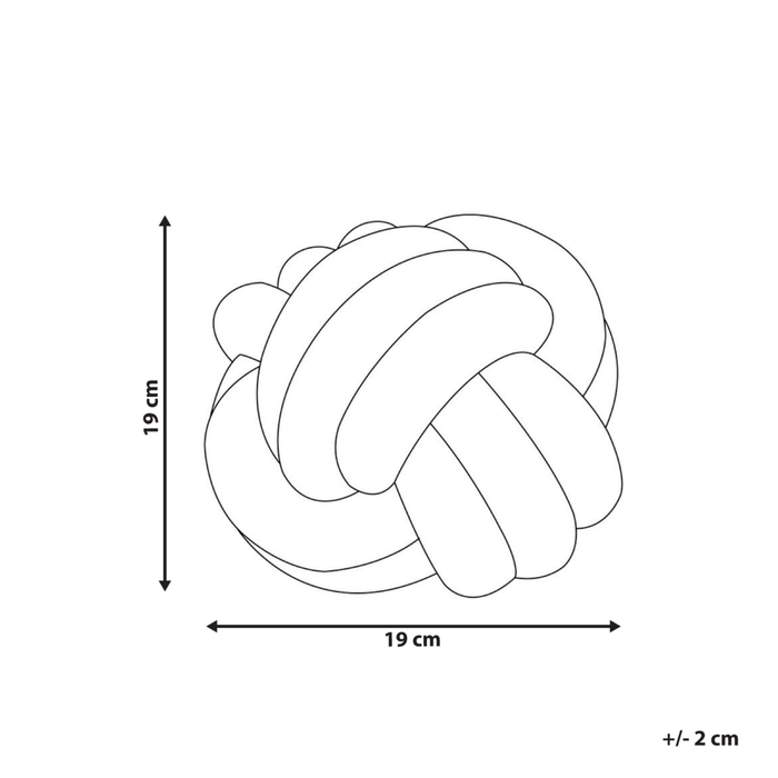 Cuscino Decorativo Cuscino Nodo Velluto Giallo 20 x 20 cm Accessori Decorativi