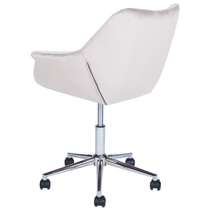 Sedia da ufficio in velluto grigio girevole regolabile in altezza stile moderno home office