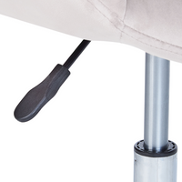 Sedia da ufficio in velluto grigio girevole regolabile in altezza stile moderno home office