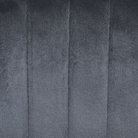 Sedia da ufficio velluto nero braccioli schienale intagliato gambe in metallo moderna industriale girevole con rotelle