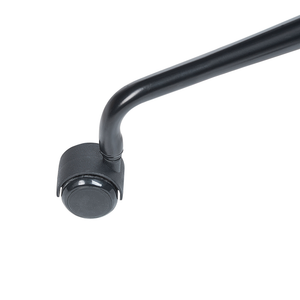 Sedia da ufficio in ecopelle marrone scuro girevole e regolabile stile moderno home office