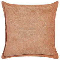 Set di 2 cuscini decorativi in velluto a coste arancione 43 x 43 cm stile moderno tradizionale