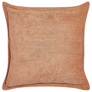 Set di 2 cuscini decorativi in velluto a coste arancione 43 x 43 cm stile moderno tradizionale