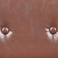 Sedia da ufficio in ecopelle marrone girevole e regolabile stile moderno home office