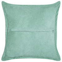 Set di 2 cuscini decorativi in velluto a coste verde chiaro 43 x 43 cm stile moderno tradizionale