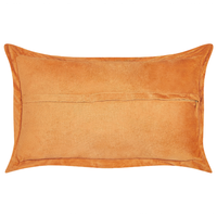 Set di 2 cuscini decorativi in velluto a coste arancione 47 x 27 cm stile moderno tradizionale