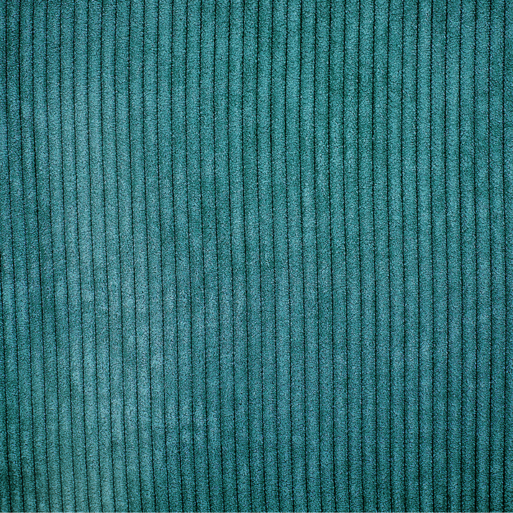 Set di 2 cuscini decorativi in velluto a coste verde petrolio 47 x 27 cm stile moderno tradizionale