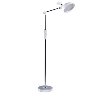 Lampada da terra LED bianco in materiale sintetico 169 cm regolabile soggiorno camera da letto