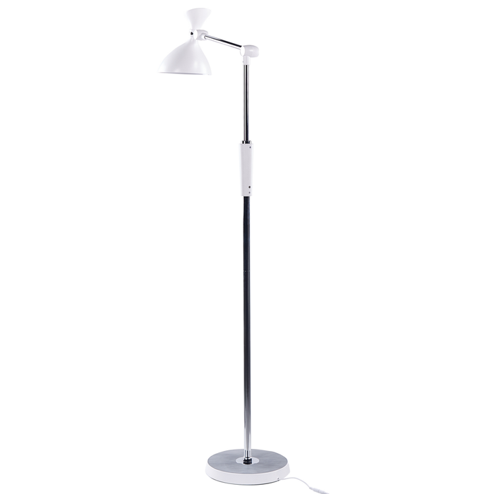 Lampada da terra LED bianco in materiale sintetico 169 cm regolabile soggiorno camera da letto