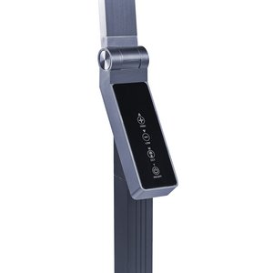 Lampada da terra LED materiale sintetico grigio scuro 170 cm altezza regolabile ufficio camera da letto