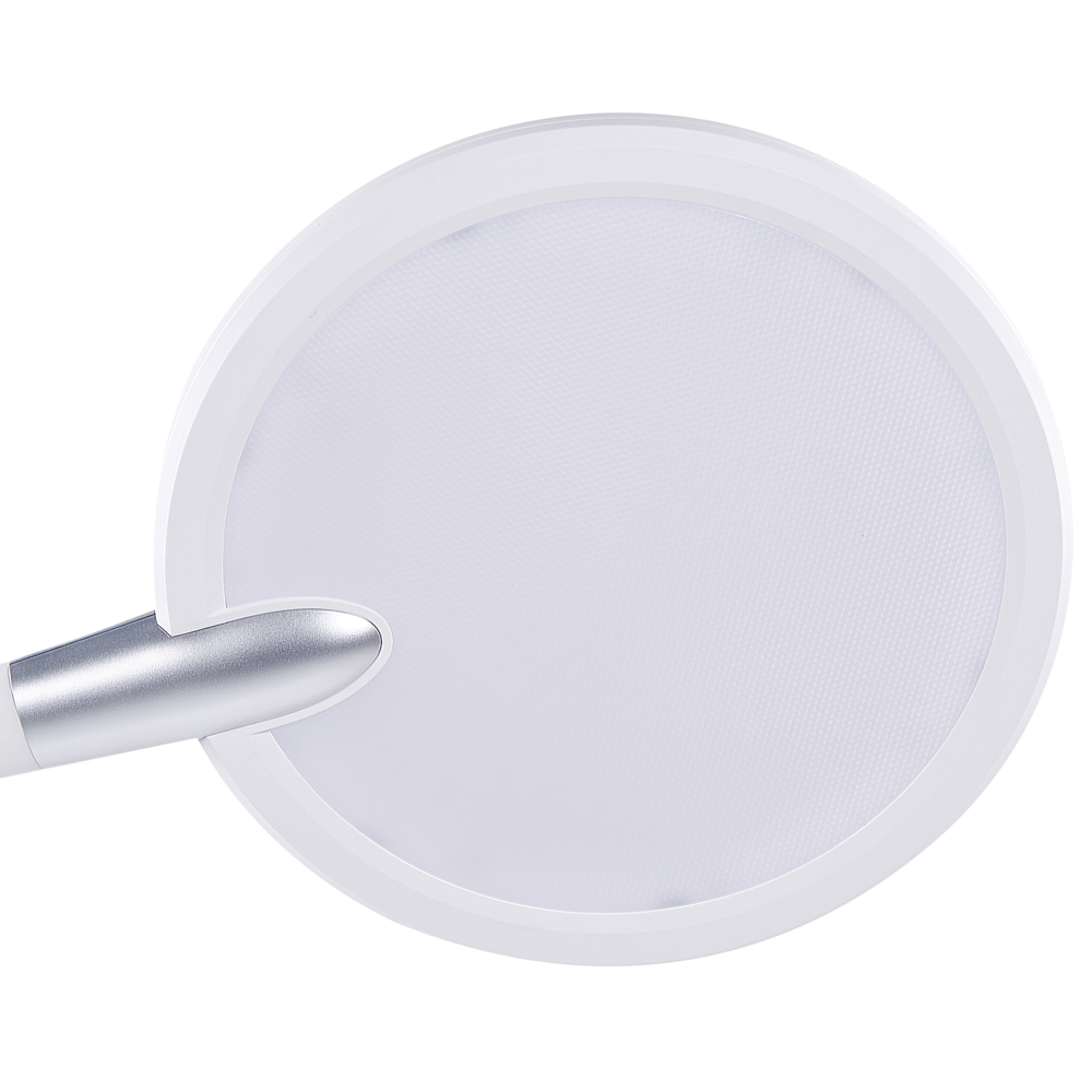 Lampada da terra LED materiale sintetico bianco 148 cm altezza regolabile ufficio camera da letto