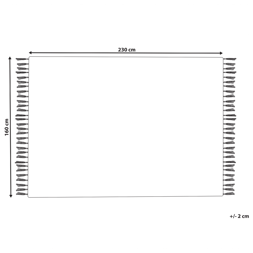 Tappeto di lana beige fatto a mano nappe 160 x 230 cm soggiorno camera da letto