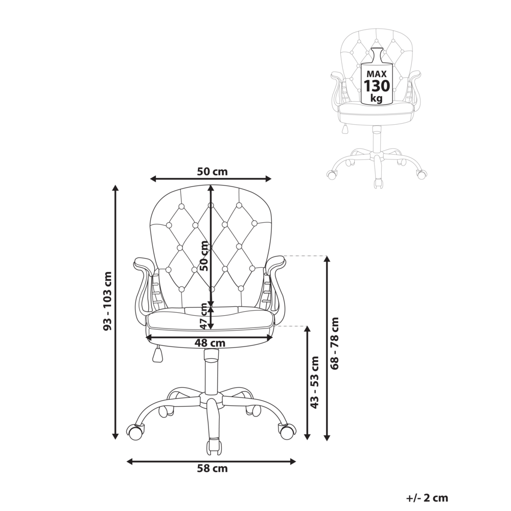 Sedia da ufficio in pelle sintetica rosa con cristalli e altezza regolabile e schienale trapuntato stile retrò moderno