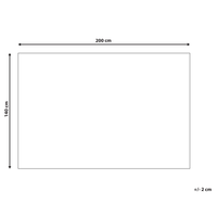 Tappeto Gabbeh di lana multicolore 140 x 200 cm con motivo etnico soggiorno camera da letto