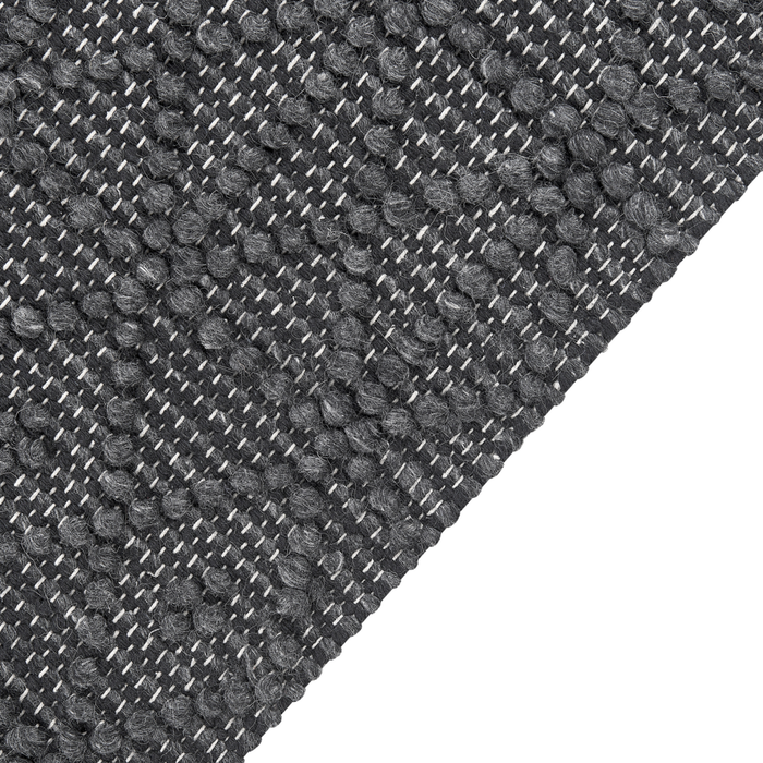 Tappeto in lana poliestere nero 160 x 230 cm motivo geometrico nappe Boho moderno