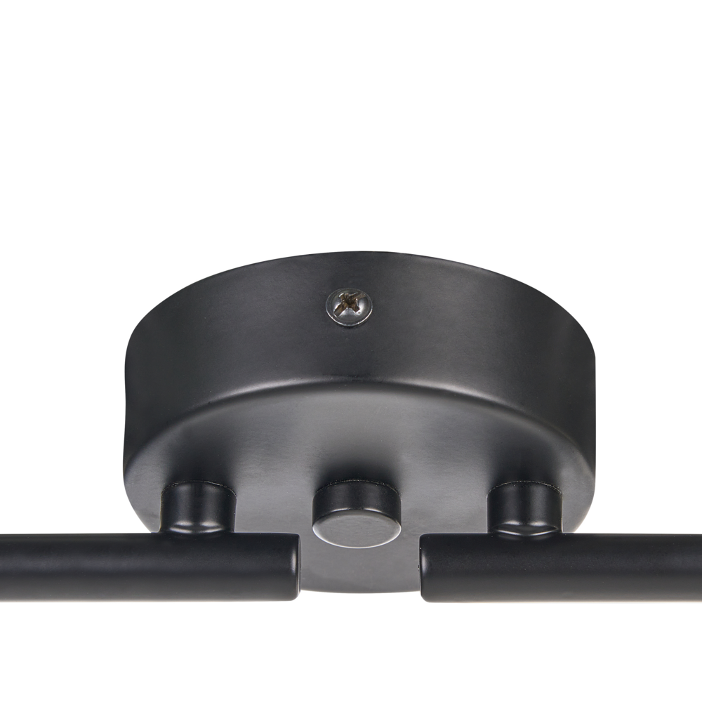 lampadario Nero Metallo 4 Luci Gabbia Paralumi Bracci Orientabili Moderna