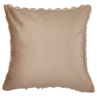 Set di 2 cuscini in ecopelle beige sabbia con motivo a nido d'ape 43 x 43 cm soggiorno camera da letto