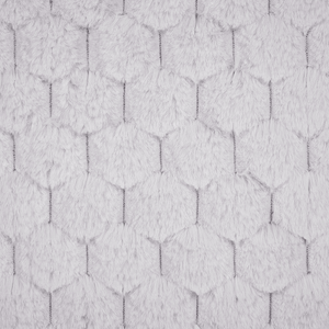 Set di 2 cuscini in ecopelle grigio chiaro con motivo a nido d'ape 43 x 43 cm soggiorno camera da letto