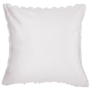 Set di 2 cuscini in ecopelle bianco con motivo a nido d'ape 43 x 43 cm soggiorno camera da letto