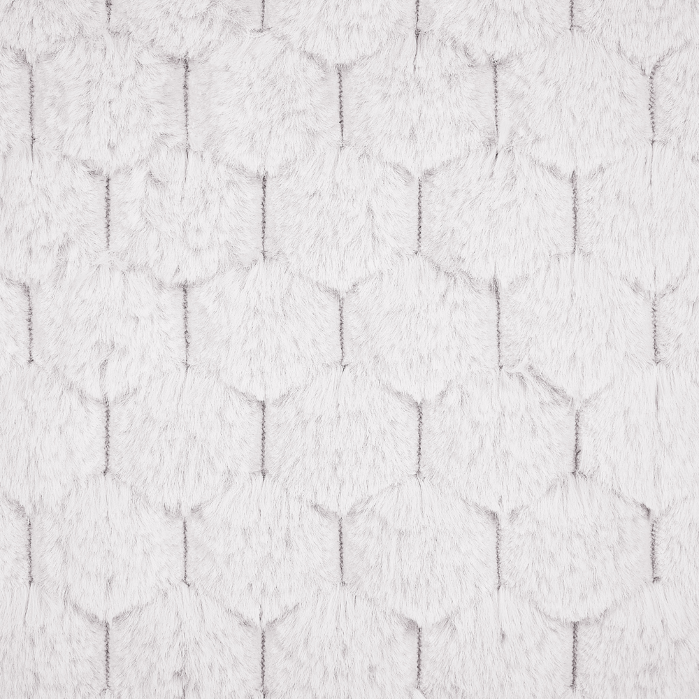 Set di 2 cuscini in ecopelle bianco con motivo a nido d'ape 43 x 43 cm soggiorno camera da letto