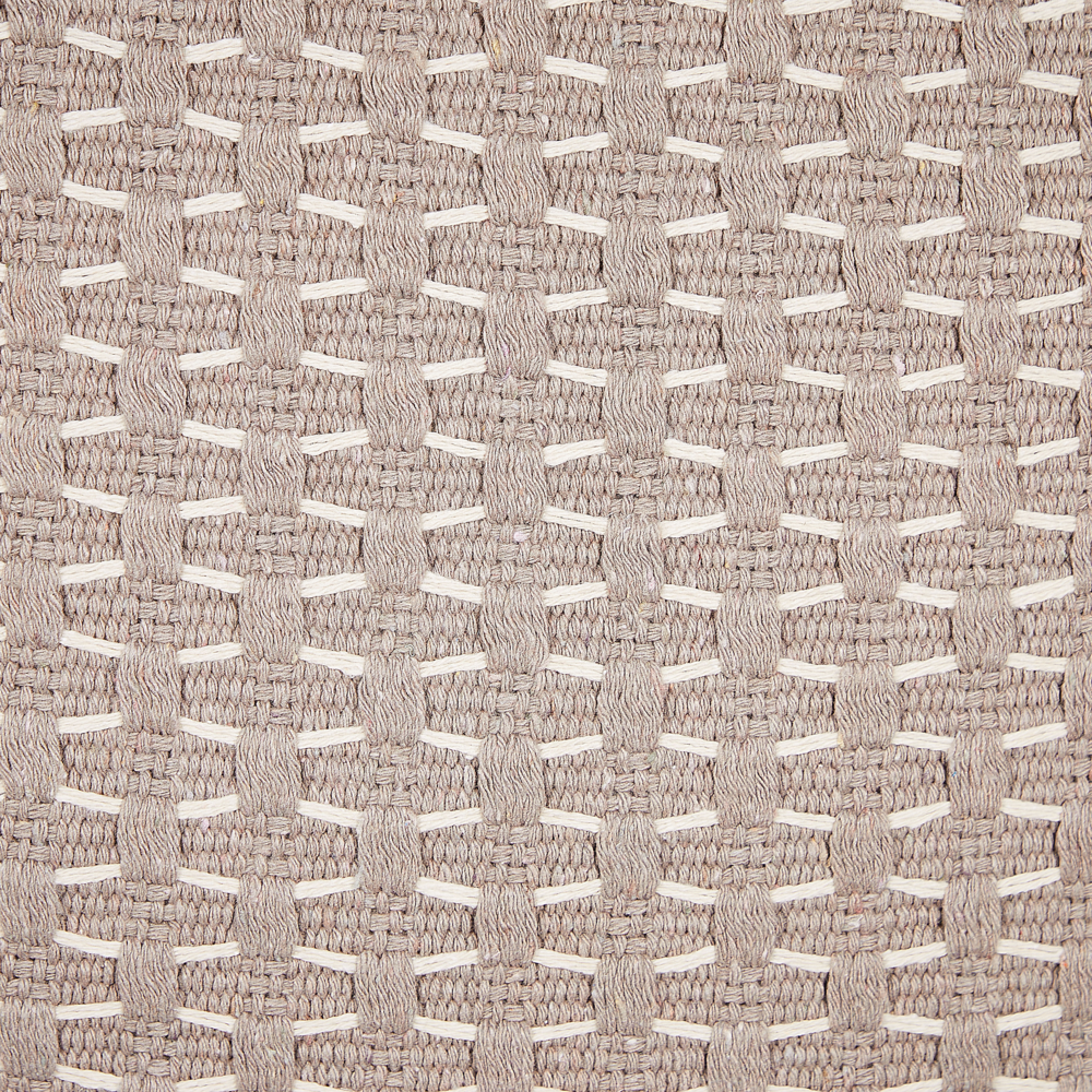 Set di 2 cuscini in poliestere tortora 42 x 42 cm con nappe imbottitura soggiorno camera da letto