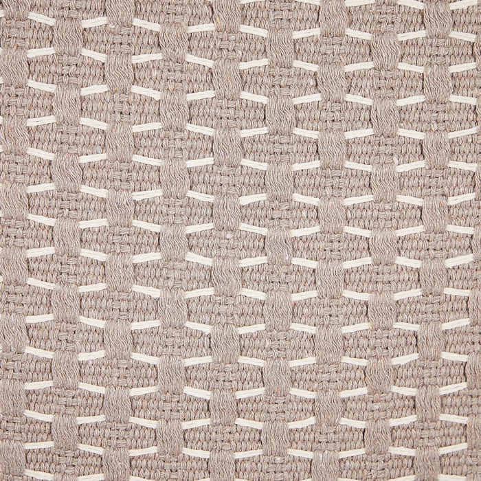 Set di 2 cuscini in tessuto di poliestere tortora 45 x 25 cm con nappe e imbottitura soggiorno camera da letto