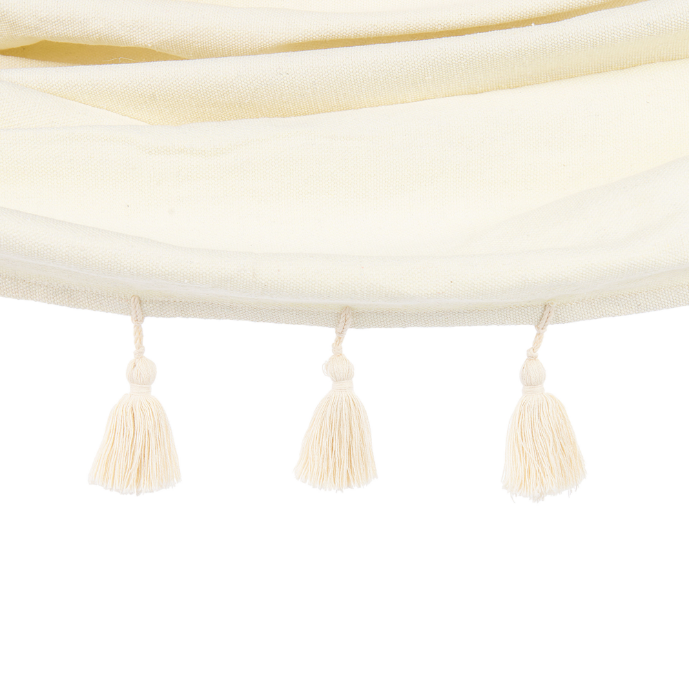 Amaca da giardino Beige in cotone e poliestere Seduta dell'altalena per interni all'aperto in stile Boho