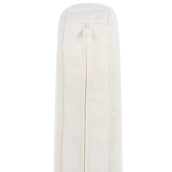 Set Bistro Naturale Off-White PE Rattan Cuscini staccabili Tavolino da Caffè Giardino Esterno